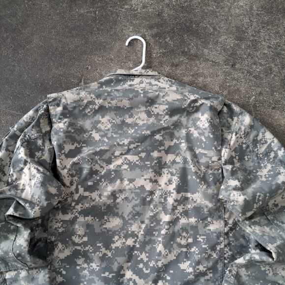 Army Combat Uniform Jacket Mens L Green Tan Digital Camo Inspect Repellent - Picture 4 of 8